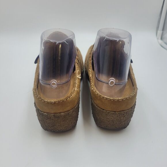 Timberland Comforia Womens 9 M Nubuck Leather Slip-on Comfort Mule Wedge Heel - Picture 6 of 9